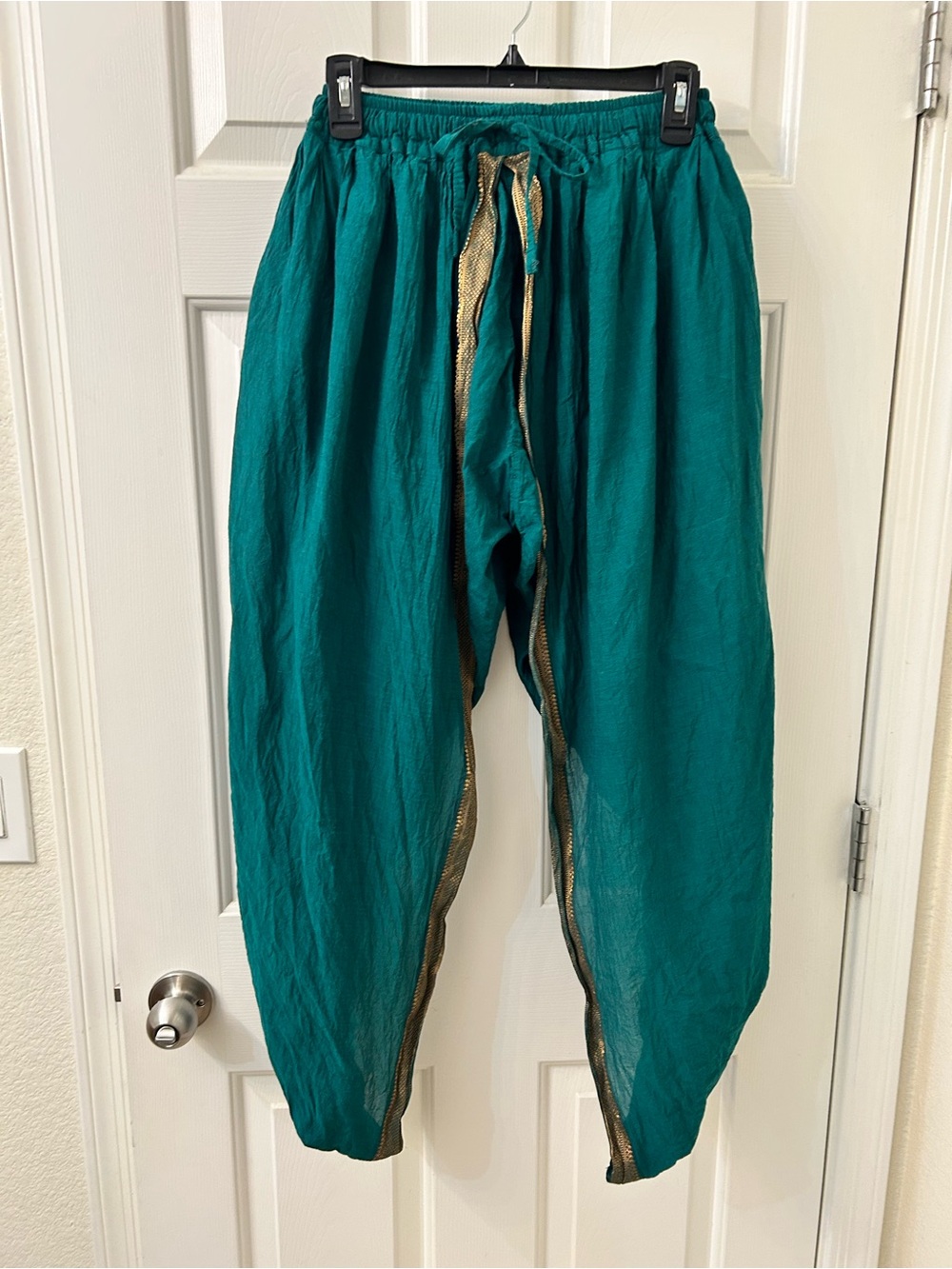 Isha Save the Weave Teal Harem Dhoti Pants 🧵✨